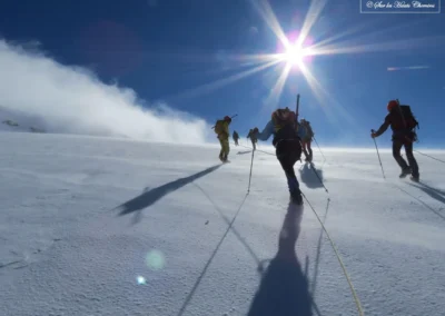 Ascension du Mont Rose par un froid glacial