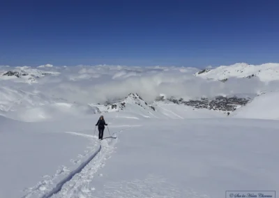 Randonnées en raquettes sur les hauteurs de Val Thorens lorsque la station était fermée